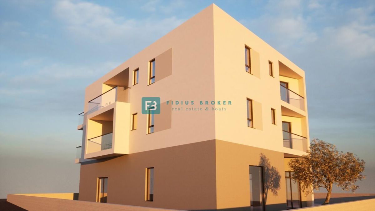 VODICE, nov projekt, moderno stanovanje, 2. nadstropje, 900 m do plaže, S5