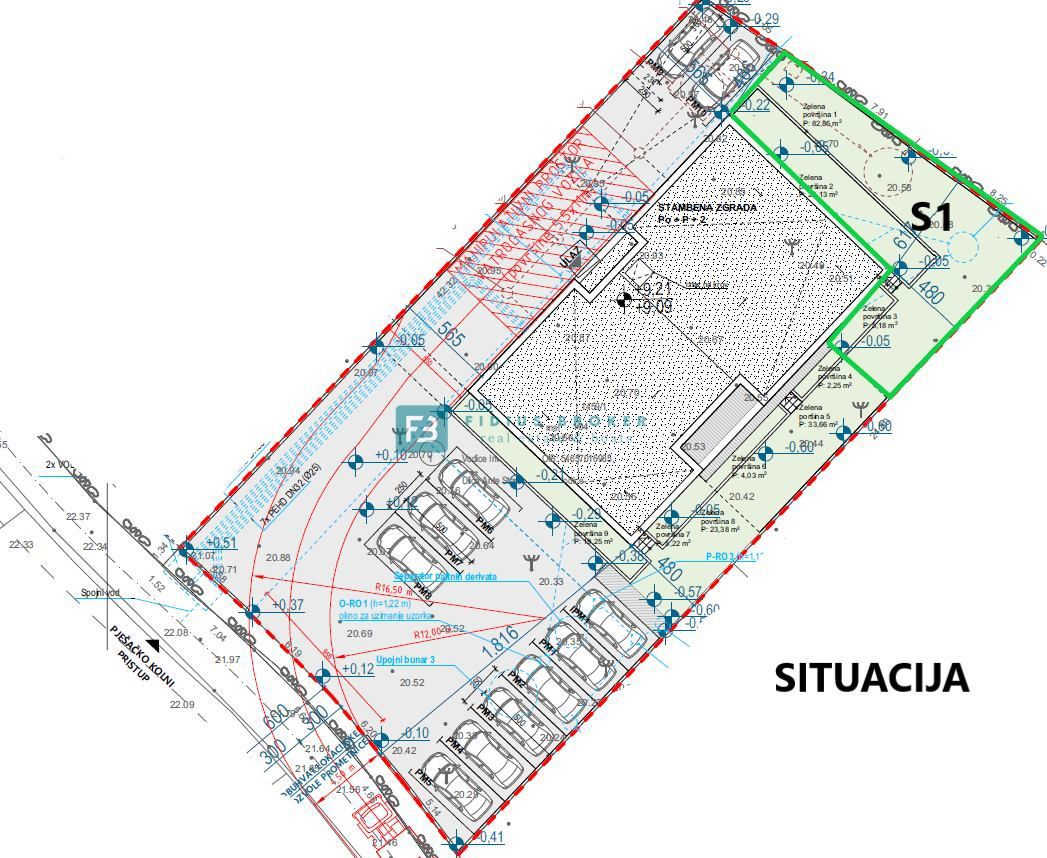 VODICE, novo, dokončano, pritličje, vrt 117 m2, mirna lokacija