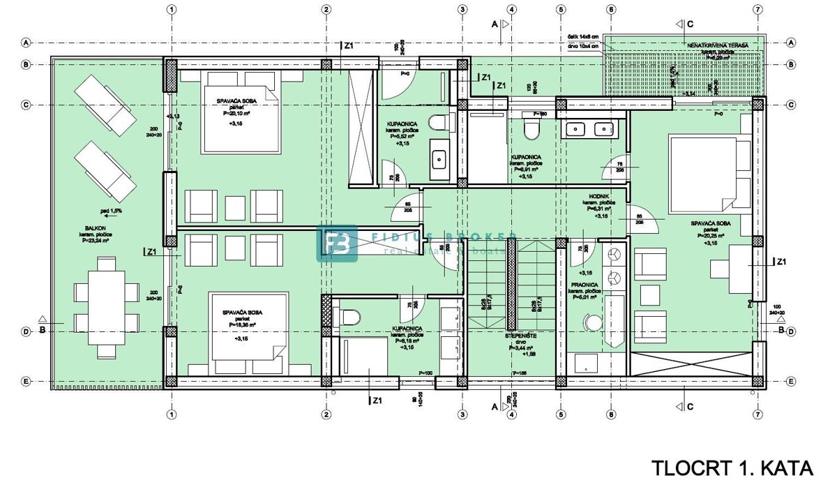 ŽABORIĆ, nova, luksuzno opremljena vila, panoramski razgled, 150 m od morja, bazen, garaža