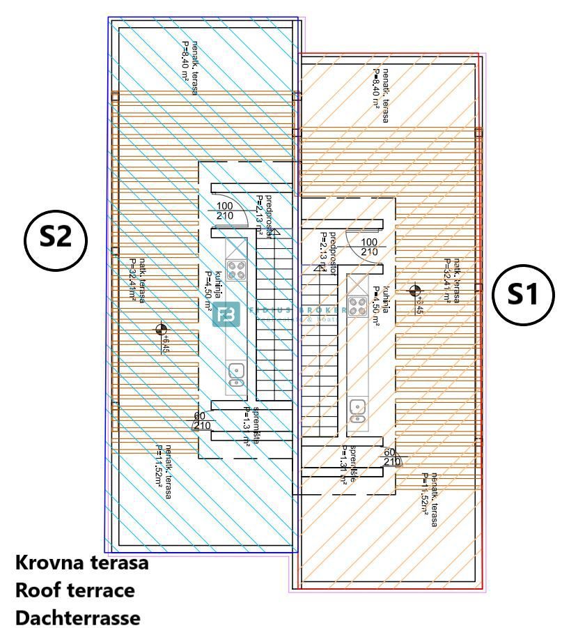 SRIMA, nova, opremljena luksuzna vila, 190 m do morja, bazen, strešna terasa