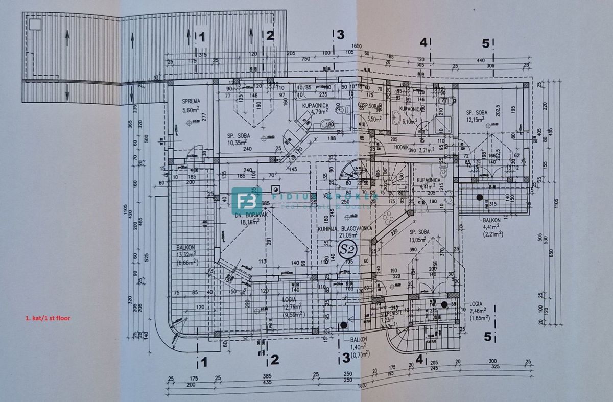 VODICE, samostojna hiša, 4 ločena stanovanja, vrt, garaža