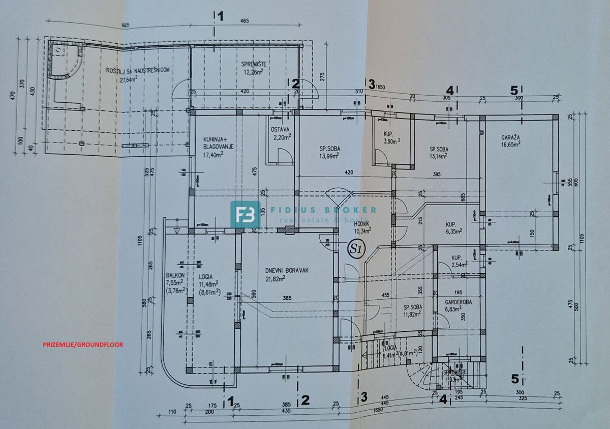 VODICE, samostojna hiša, 4 ločena stanovanja, vrt, garaža
