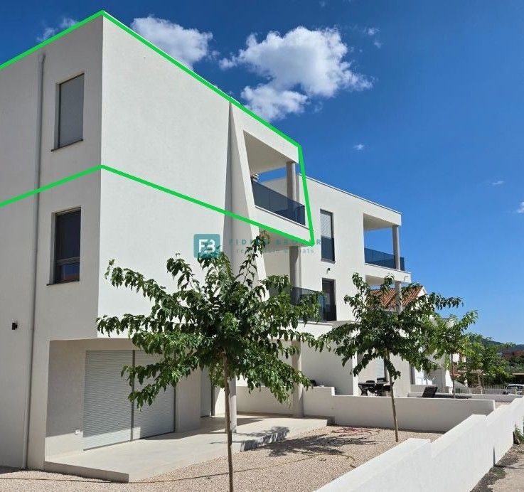 VODICE, novo, 400 m do morja, 2. nadstropje, luksuzno stanovanje s pogledom na morje, S7