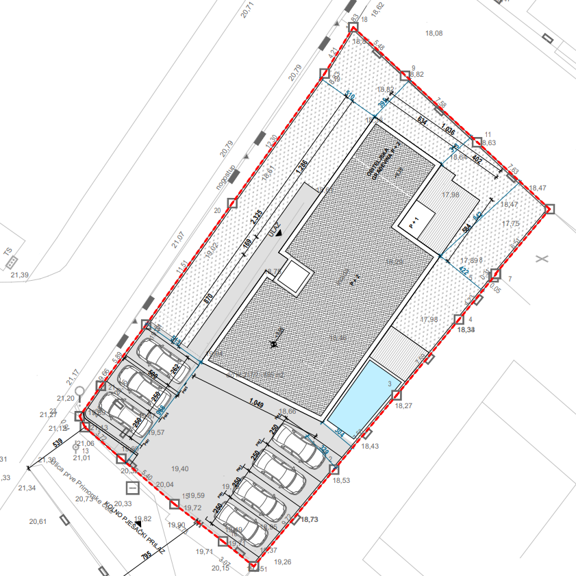 VODICE, penthouse s pogledom na mesto in morje, dvigalo, 2 parkirni mesti