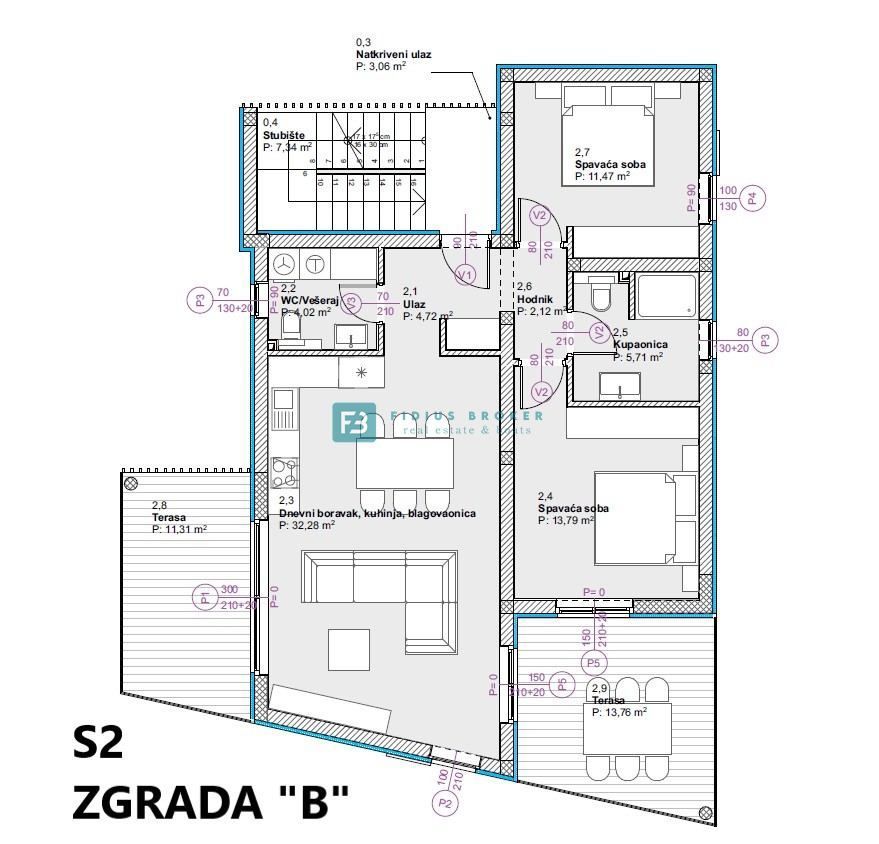 VODICE, novo, vseljivo, pritličje, vrt 128 m2, mirna lokacija