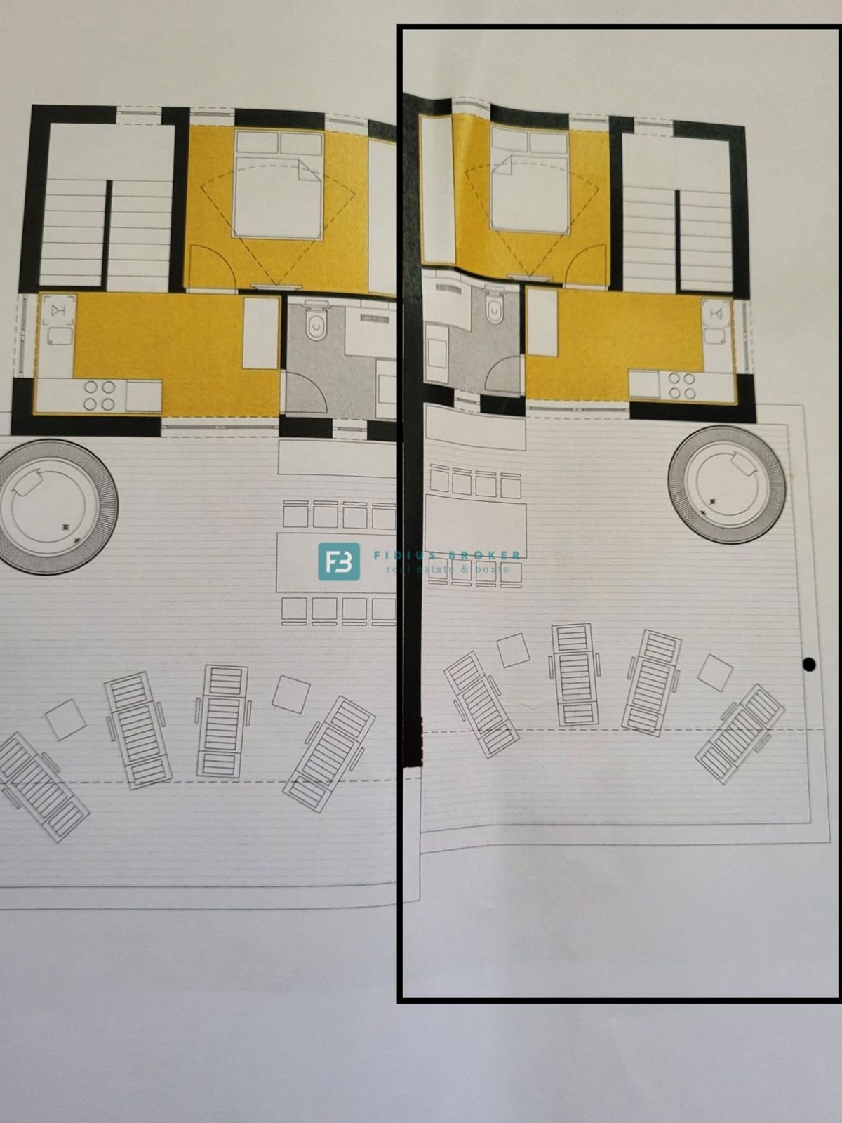 TRIBUNJ, nova, dvojček, panoramski pogled na morje, bazen