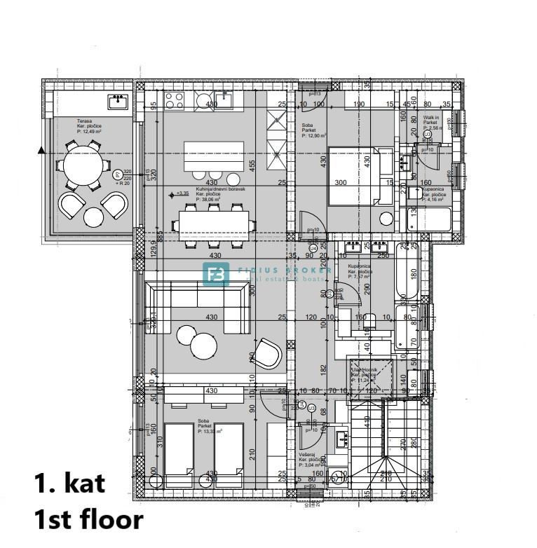 ŠIBENIK-BILICE, nova, opremljena luksuzna vila, 2 ločena apartmaja, 400 m od morja