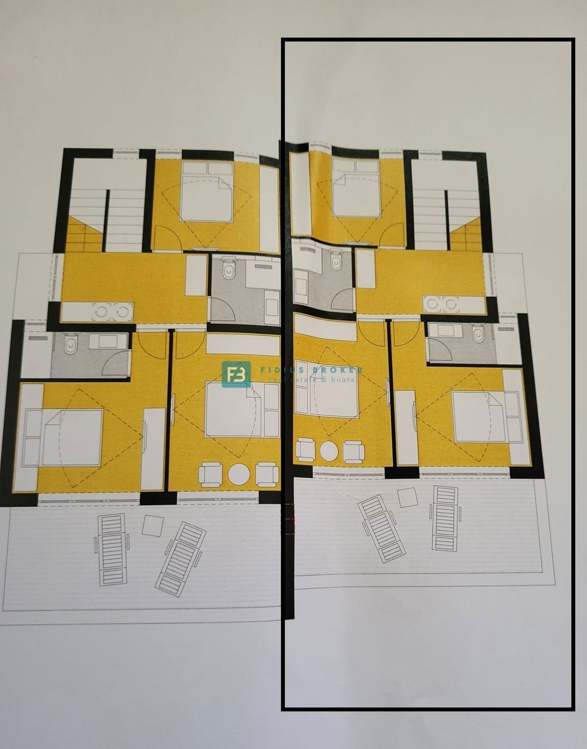 TRIBUNJ, nova, dvojček, panoramski pogled na morje, bazen