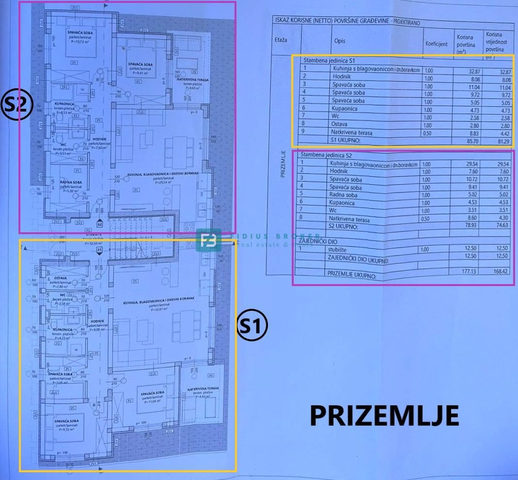 VODICE, novogradnja, pritličje, vrt 121 m2, 2 spalnici