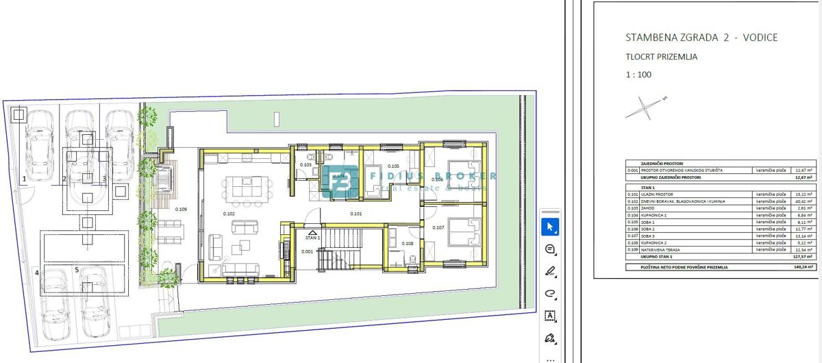 Apartmaj Vodice, 120m2