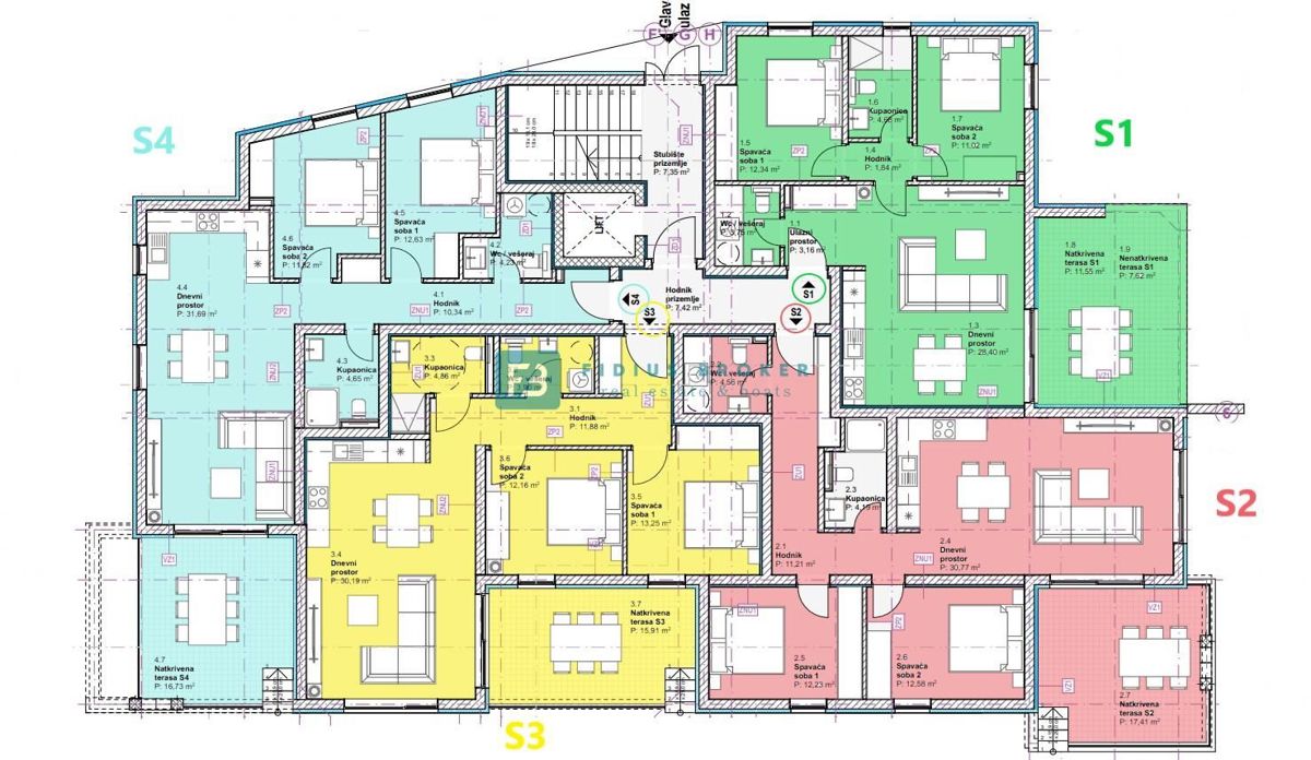 VODICE, novogradnja, pritličje z vrtom, dvigalo, parkirišče, shramba