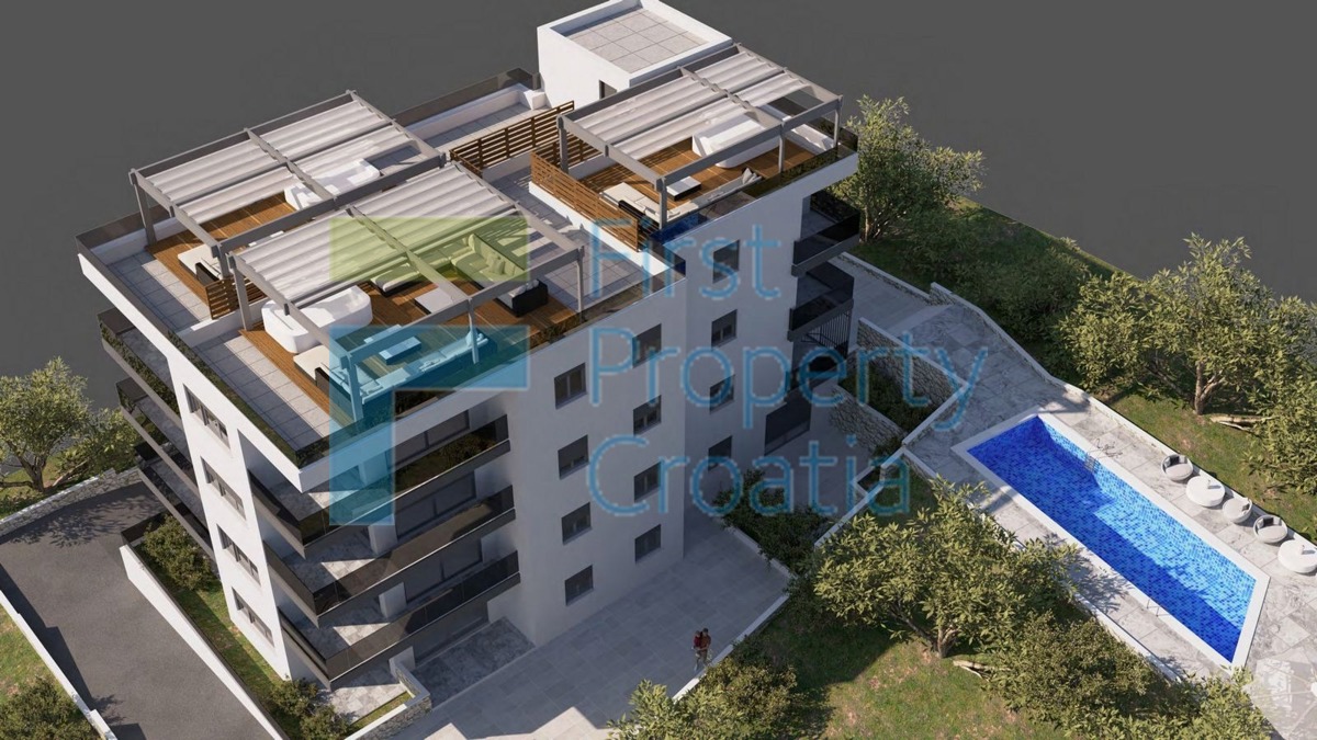 TG1570 – Moderan penthouse apartman s garažom, Čiovo, na prodaju