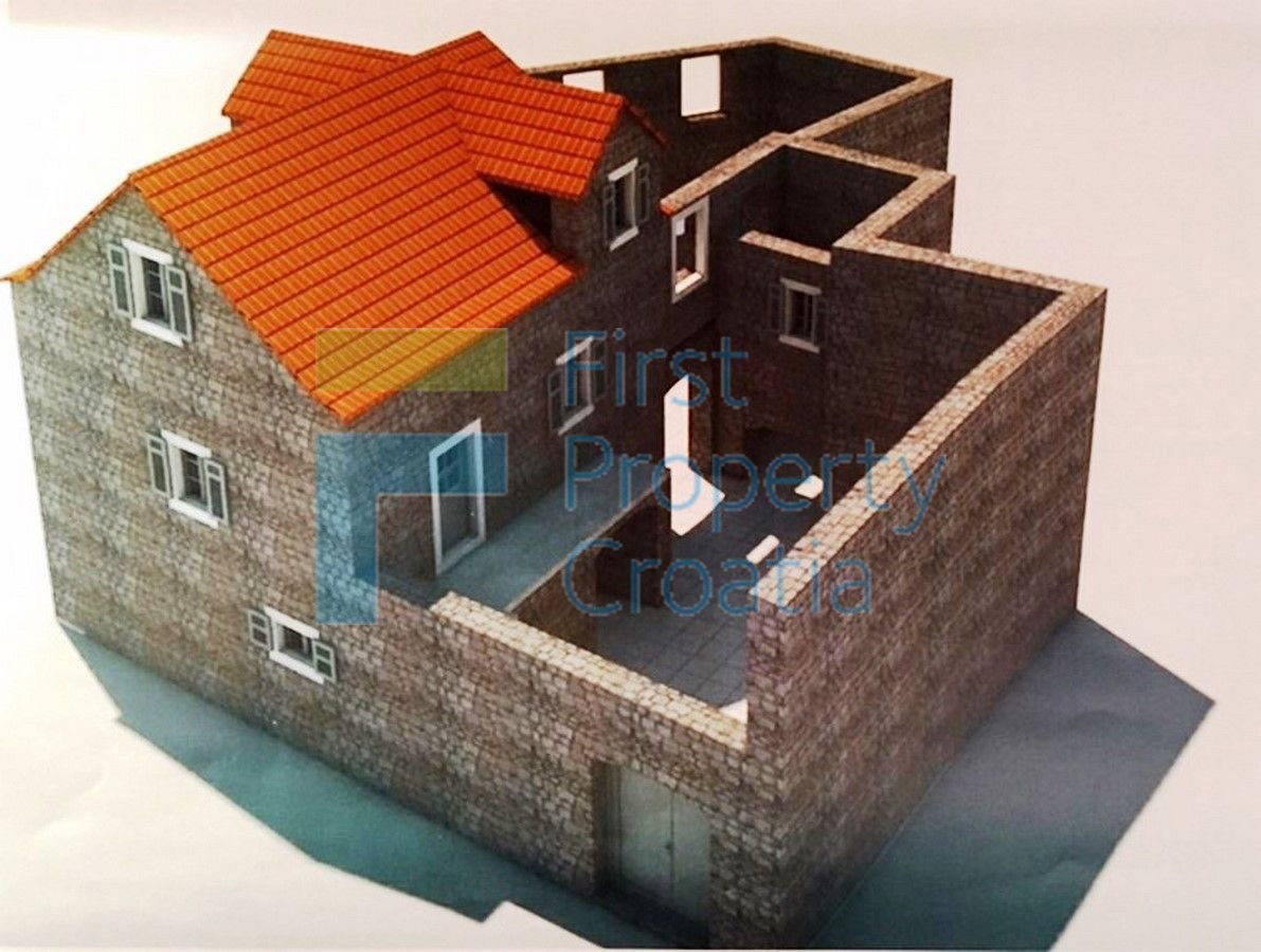 HV1101 - Kamena kuća samo 20m od promenade u Jelsi, Hvar, na prodaju