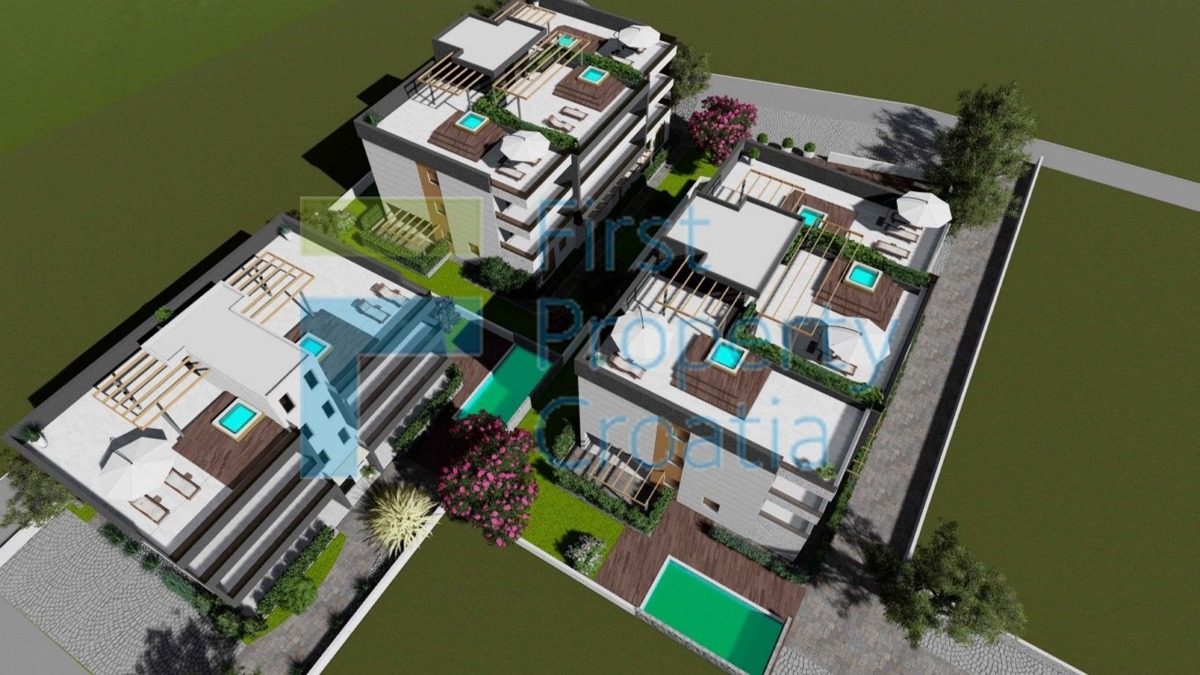 ZD1608 – Apartmani smješteni 110m od mora, okolica Zadra, na prodaju