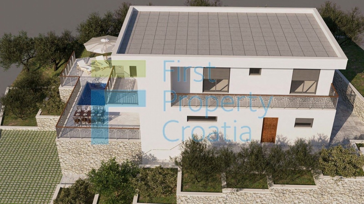 TG1579 - Prostrana vila s lijepim pogledom na more, Čiovo, na prodaju