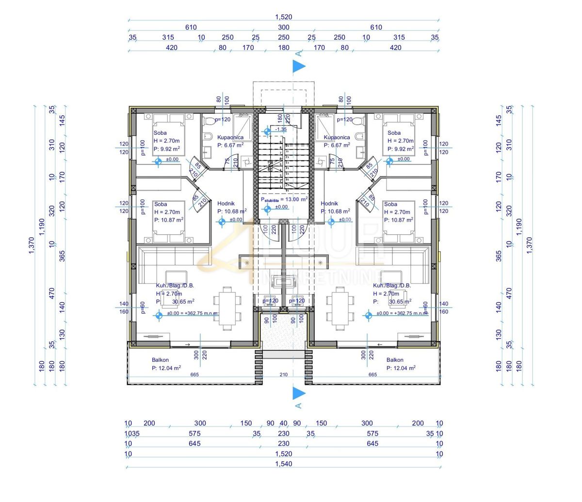 Stanovanje Viškovo, 90m2