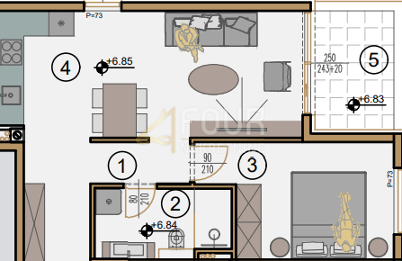 Stanovanje Srdoči, Rijeka, 54,02m2