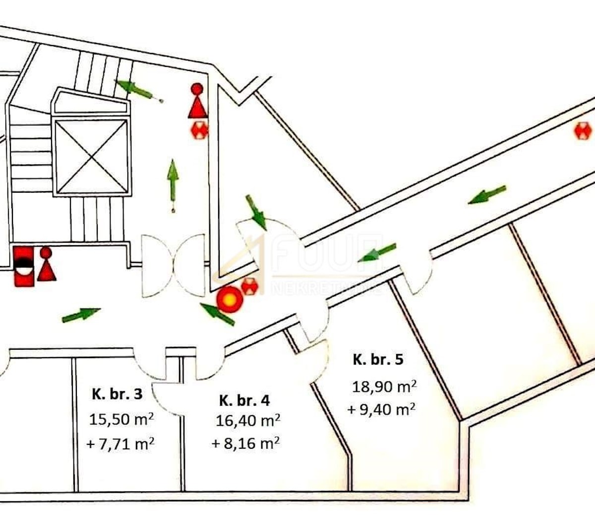 Poslovni prostor Centar, Rijeka, 18,90m2