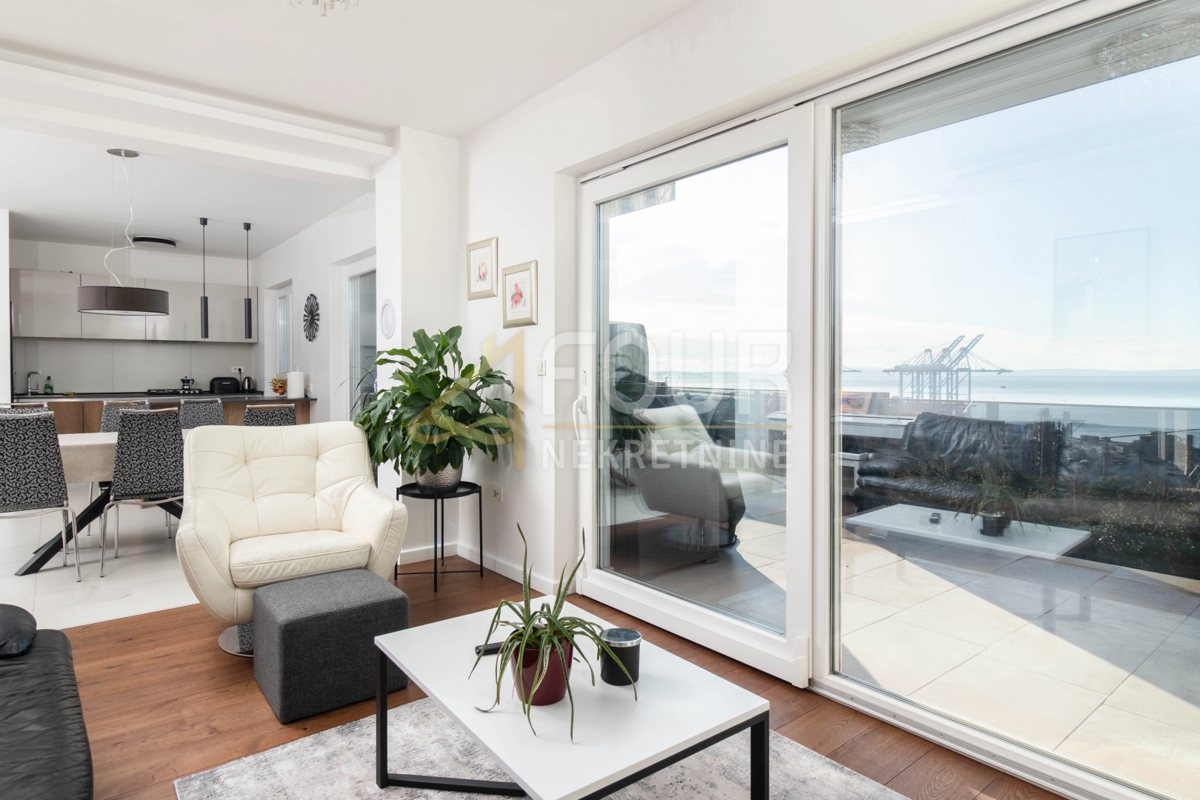 reka, Turniš, 3s+db, 114,75m2, terasa, pogled na morje