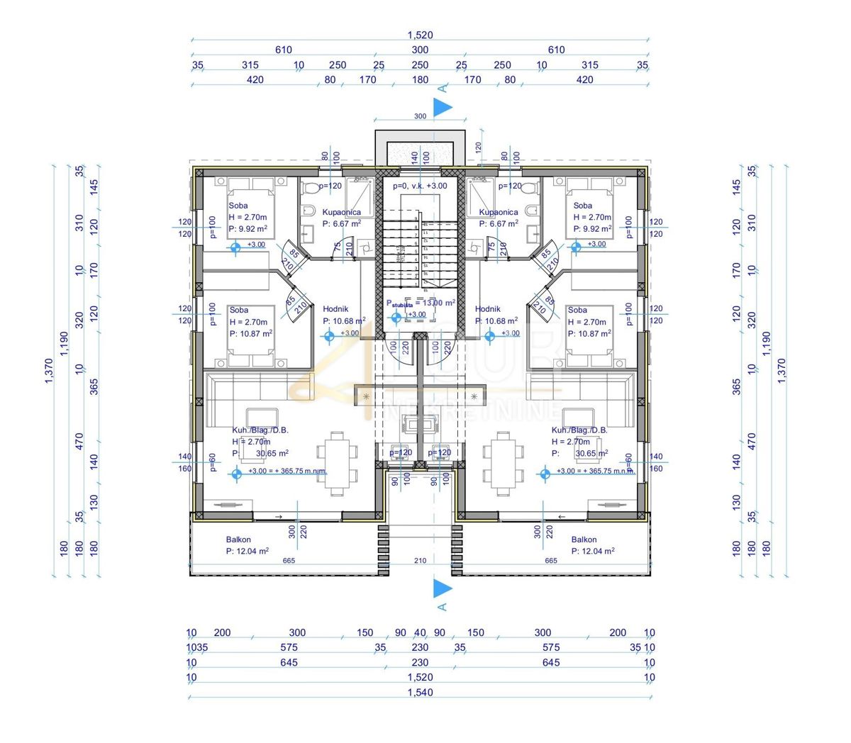 Stanovanje Viškovo, 90m2