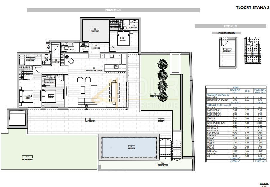 Stanovanje Opatija - Centar, Opatija, 238,91m2