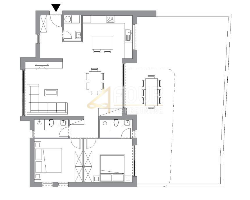 Stanovanje Rovinj, 90m2