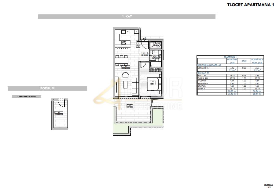 Stanovanje Opatija - Centar, Opatija, 60,41m2