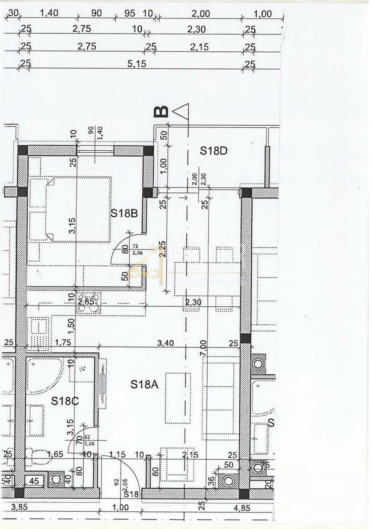 Stanovanje Centar, Pula, 41,70m2