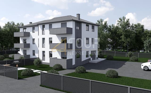 Matulji - okolica, Permani, novogradnja, 2-sobno stanovanje z dnevno sobo in poslovni prostor