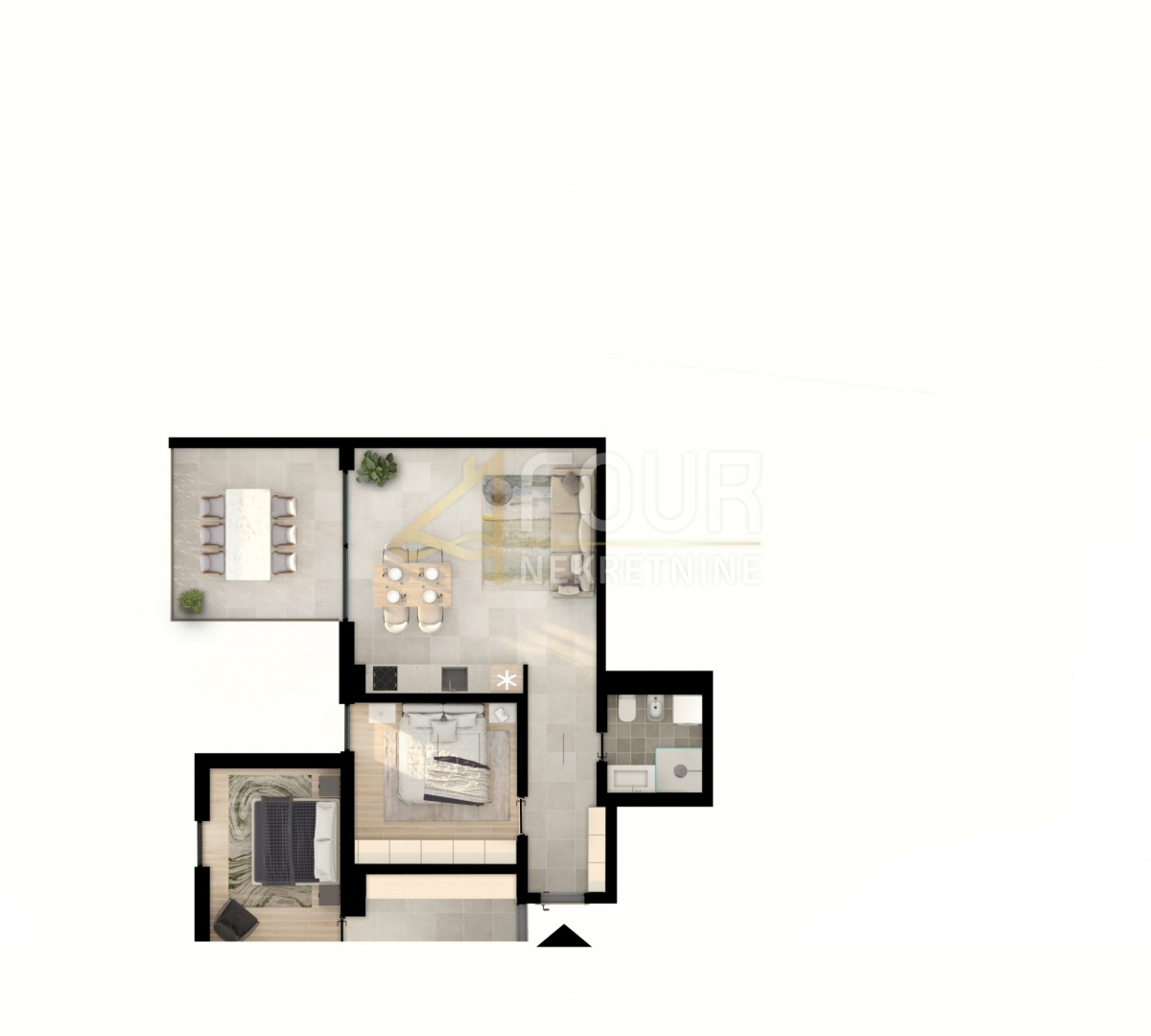 Stanovanje Umag, 40,60m2