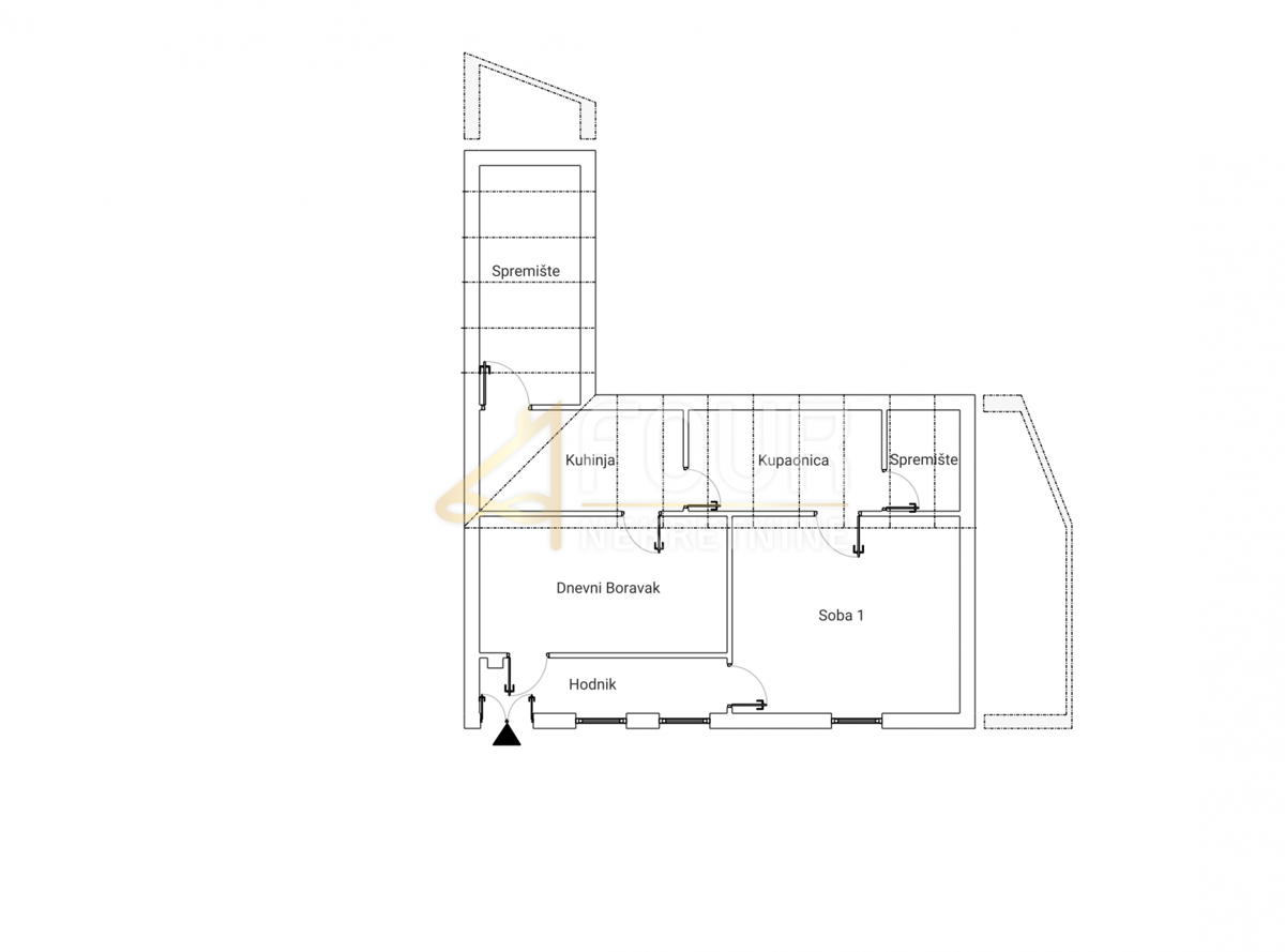Stanovanje Centar, Rijeka, 47,34m2