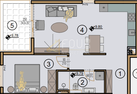 Stanovanje Srdoči, Rijeka, 55,10m2