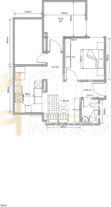 Stanovanje Pećine, Rijeka, 54,50m2