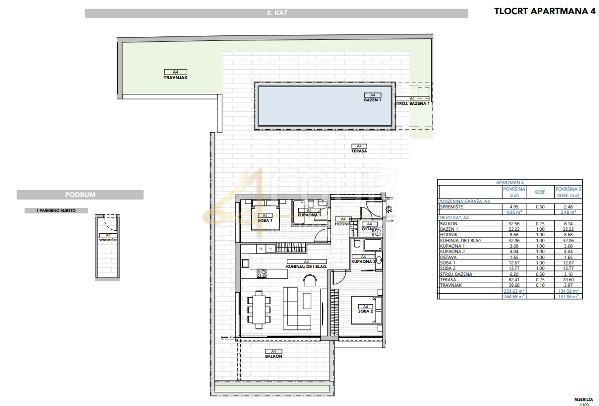 Stanovanje Opatija - Centar, Opatija, 137,06m2