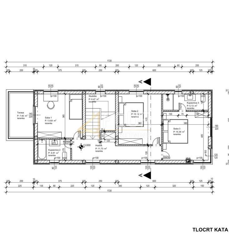 Hiša Svetvinčenat, 160m2