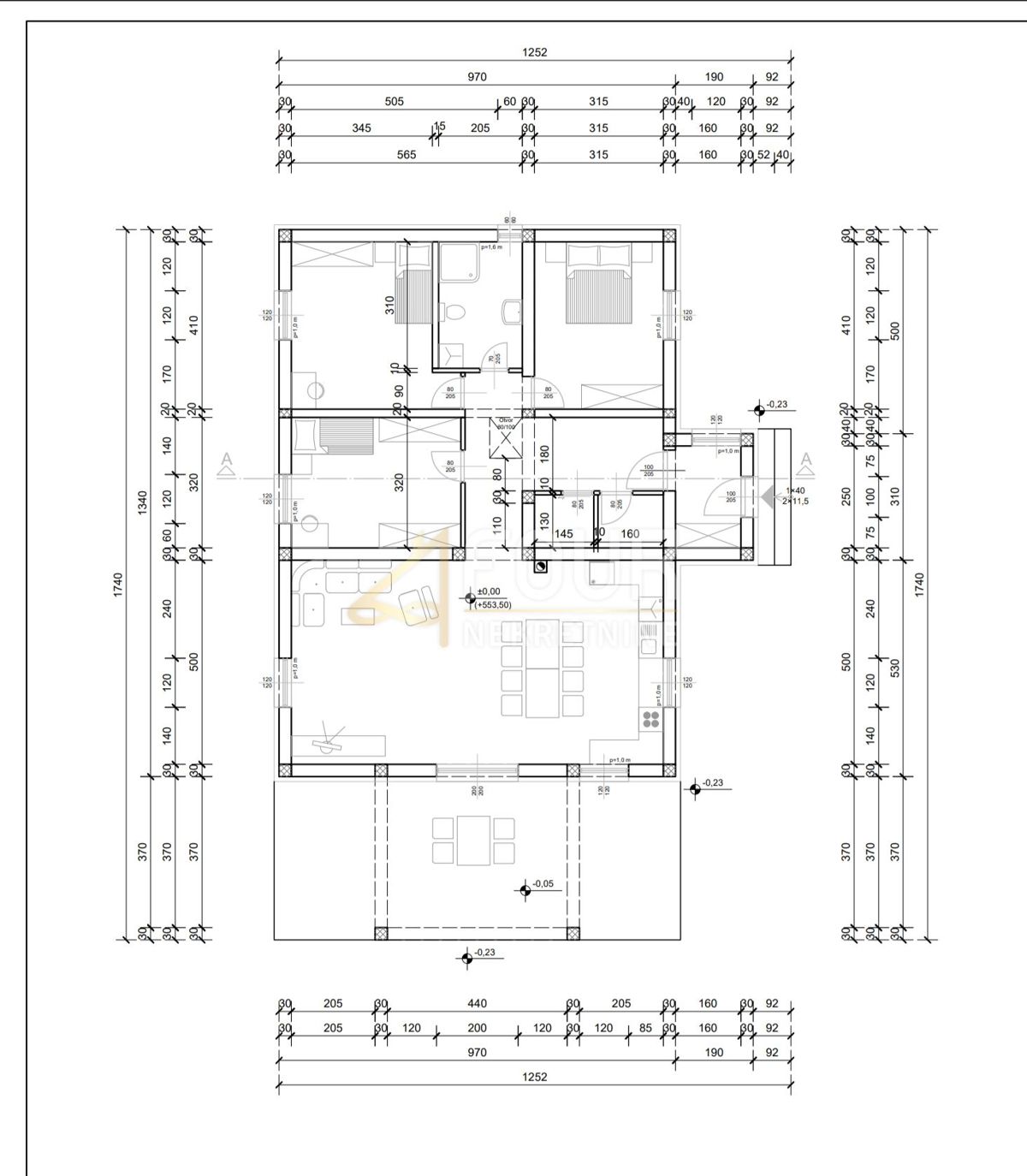 Zemljišče Klana, 1.102m2