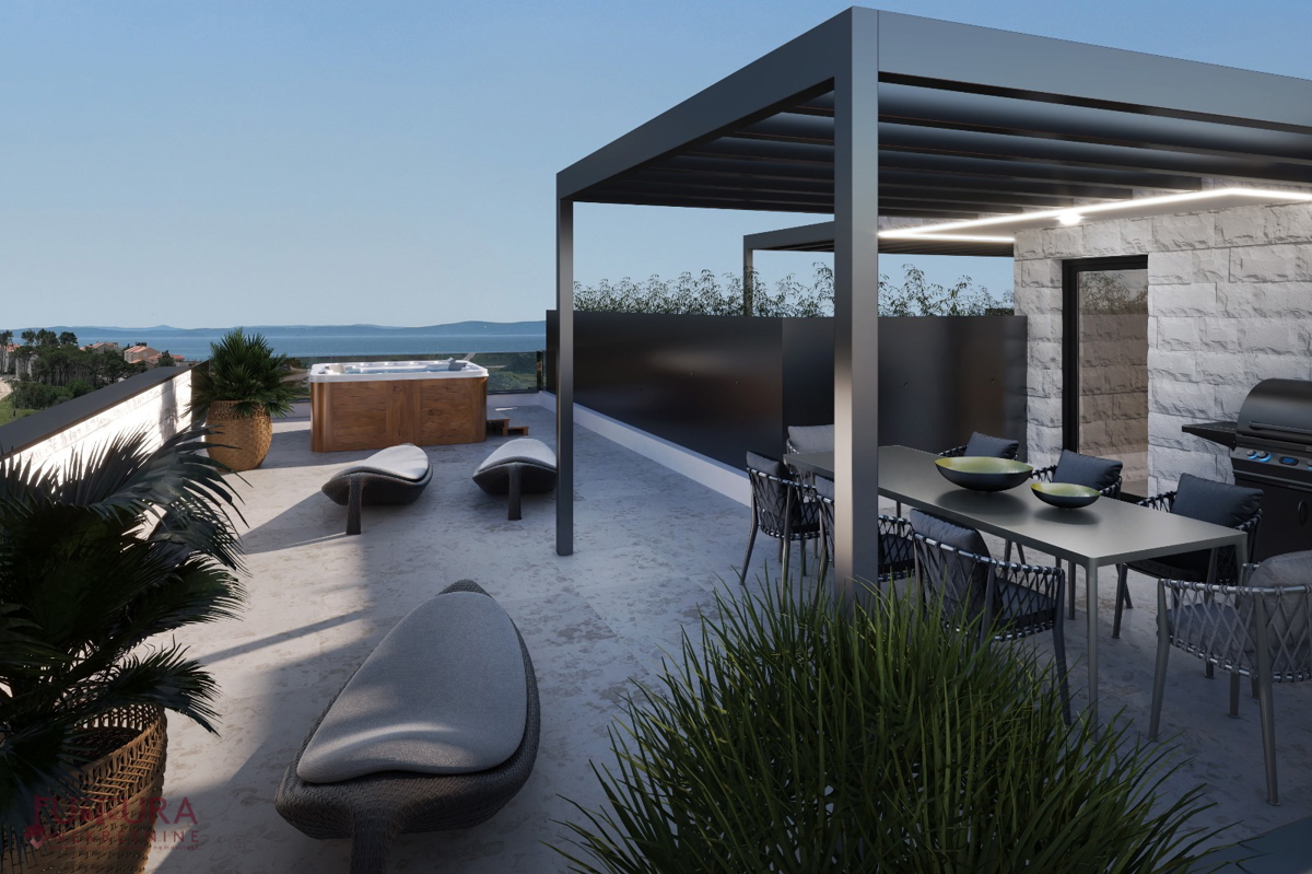 Zadar - Privlaka, stan 107 m2, prodaja, razgled, strešna terasa, lokacija