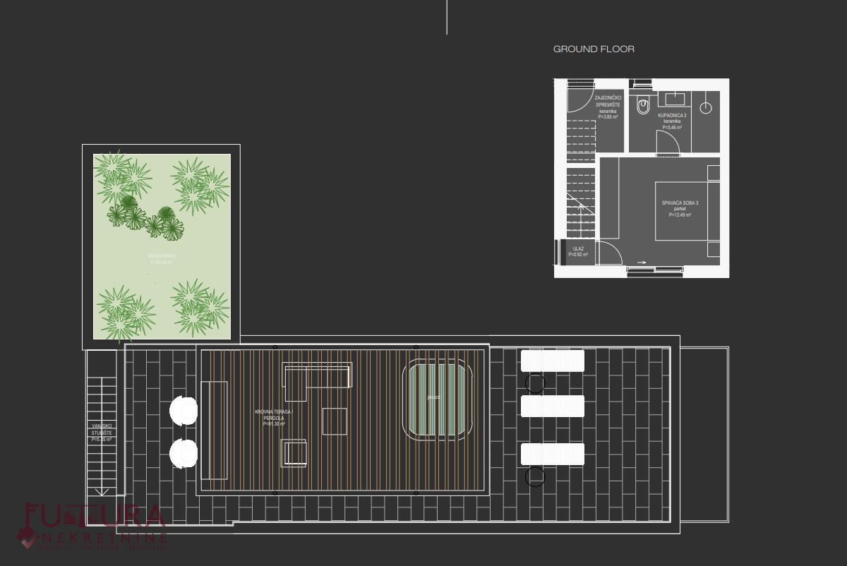 ZADAR - UGLJAN, STAN 125,87 M2, PRODAJA, STREŠNA TERASA, NOVO, RAZGLED, PRVA VRSTA!!!