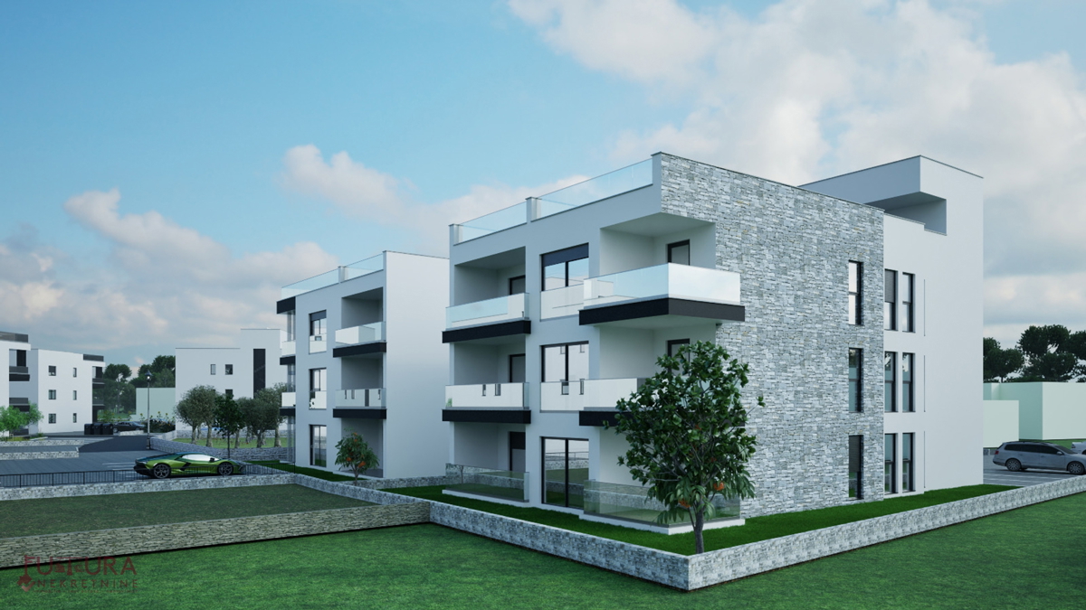 Zadar - Crvene kuće, stanovanje 101,67 m2, prodaja, vrt, novo!