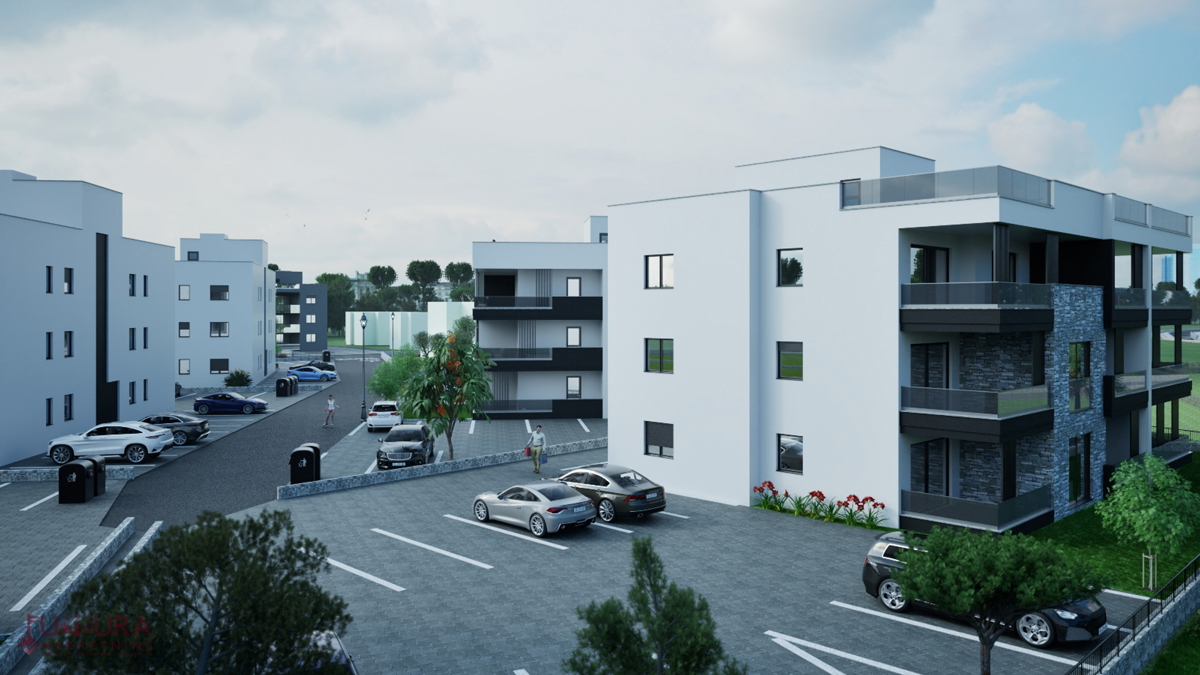 Zadar - Crvene kuće, stanovanje 101,67 m2, prodaja, vrt, novo!