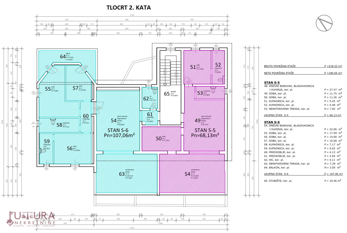 PAG - MANDRE, STANOVANJE 134,59 M2 PRODAJA, NOVO, POGLED, LOKACIJA!!!