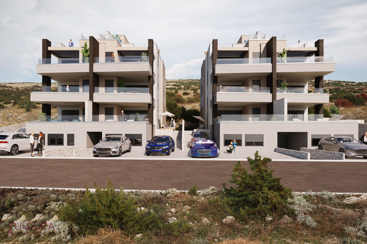 PAG - ŠIMUNI, STANOVANJE 86,37 M2, PRODAJA, POGLED, NOVO, LOKACIJA!