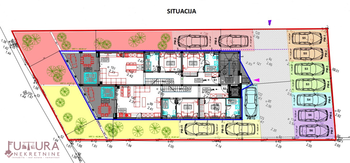 AKCIJA!! PAG - MANDRE, STANOVANJE 154,06 M2, PRODAJA, PRVA VRSTA OB MORJU, RAZGLED, NOVO, VRT, DVIGALO!!!