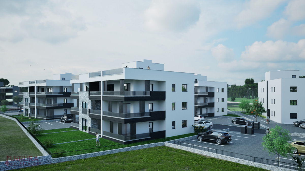 Zadar - Crvene kuće, stanovanje 101,67 m2, prodaja, vrt, novo!