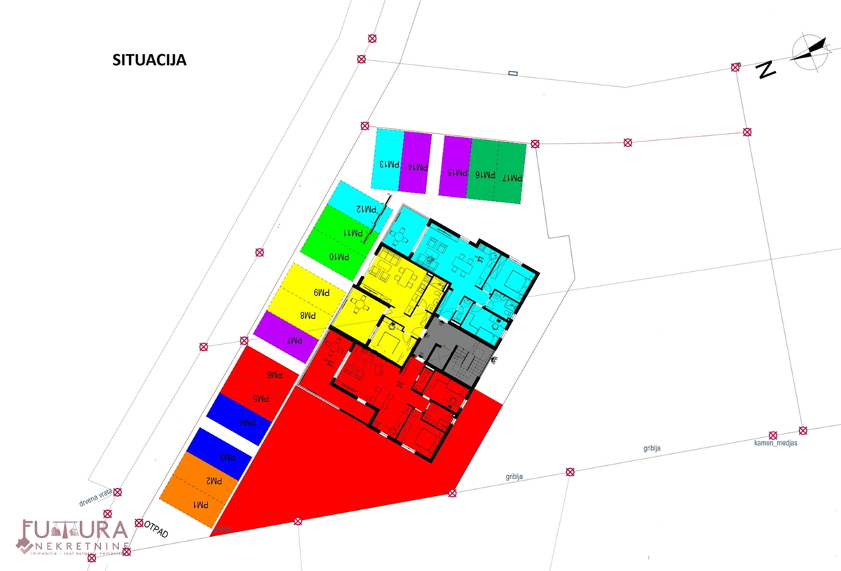 Zadar - Crvene kuće, stanovanje 101,67 m2, prodaja, vrt, novo!