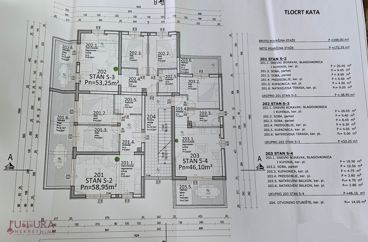 Pag - Mandre, stan 49,10 m2, prodaja, pogled, novo, lokacija!