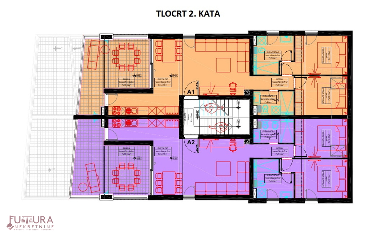 PAG - ŠIMUNI, PENTHOUSE 100,69 M2, PRODAJA, RAZGLED, LOKACIJA, NOVO!!
