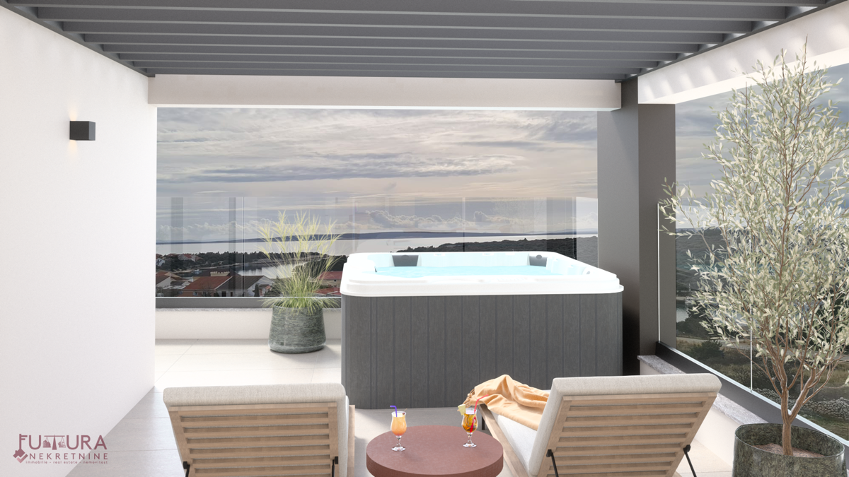PAG - ŠIMUNI, PENTHOUSE 100,69 M2, PRODAJA, RAZGLED, LOKACIJA, NOVO!!