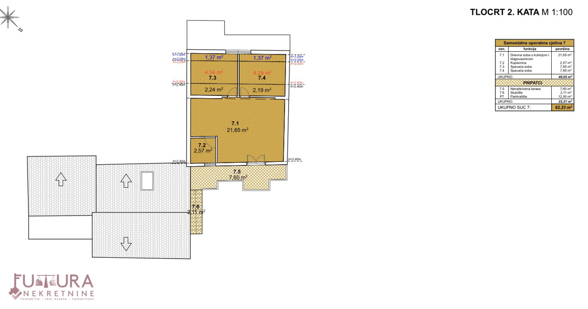 PAG, PRODAJA DVOSTAMBENE HIŠE 246,86 M2, PRODAJA, POGLED, 5 STANOVANJ!!!