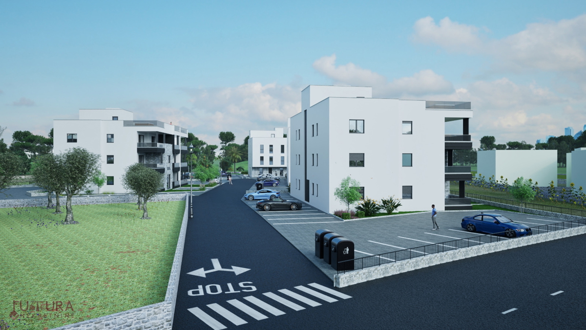 Zadar - Crvene kuće, stanovanje 101,67 m2, prodaja, vrt, novo!